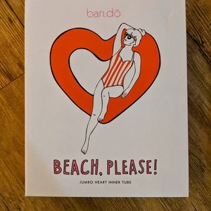 ban.do Heart Shaped Pool Float - Red